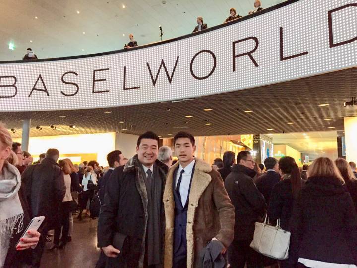 A Baselworld avec son père en 2015