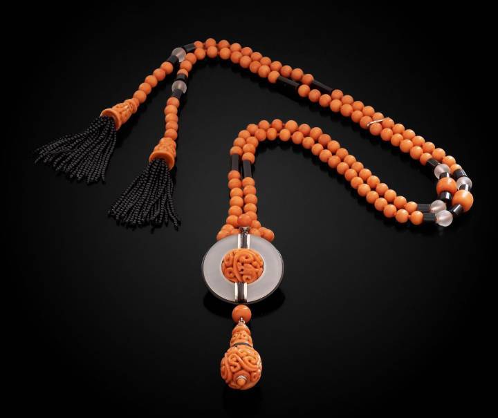 F. Torroni SA - Collier de Cristal et Corail Suzanne Belperron