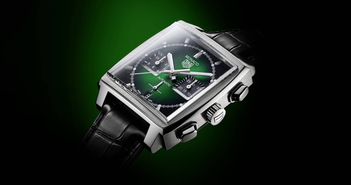 TAG Heuer présente une Monaco à cadran vert