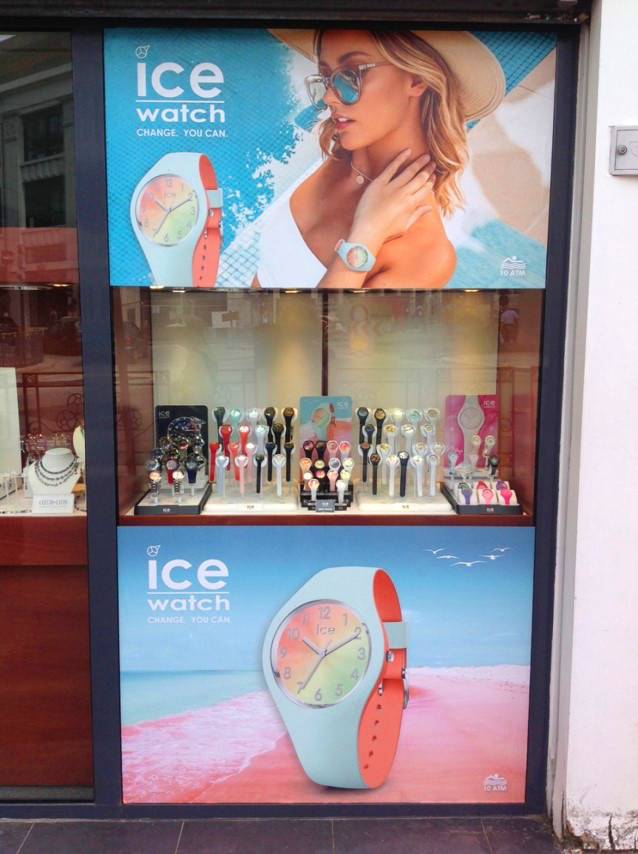 Une boutique de Ice-Watch en France. La marque y distribuera désormais également la marque japonaise Citizen.