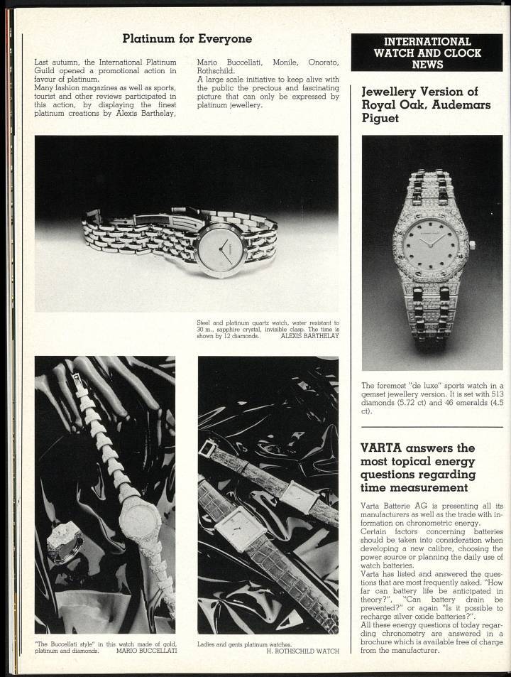 Une création iconique dans les archives d'Europa Star: la Royal Oak