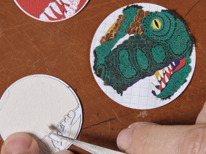 Mosaïque de cuir