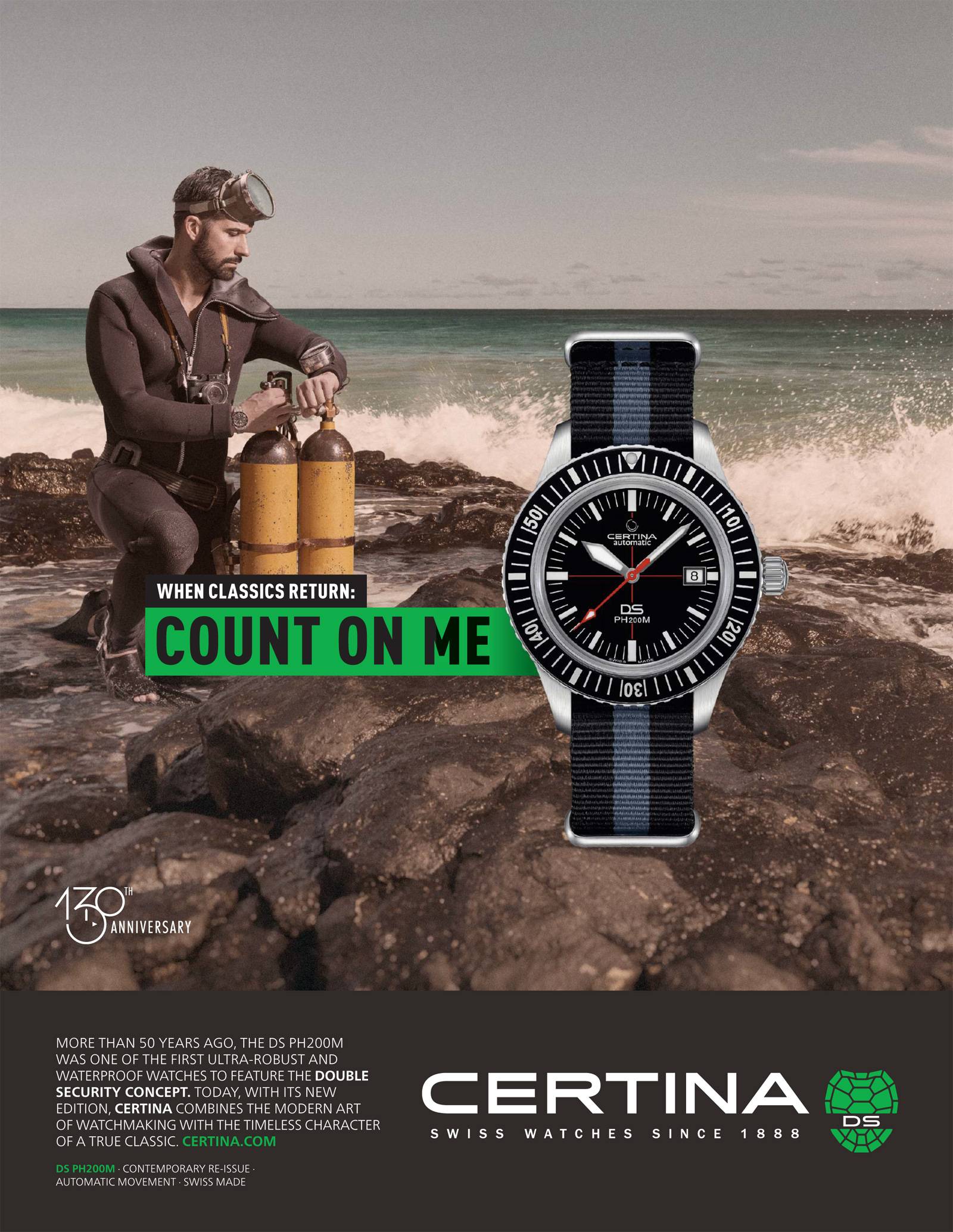 Certina, 60 ans de Double Sécurité