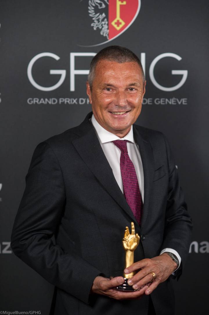 Jean-Christophe Babin, CEO de Bulgari, lors de l'édition 2021 du Grand Prix d'Horlogerie de Genève (GPHG)