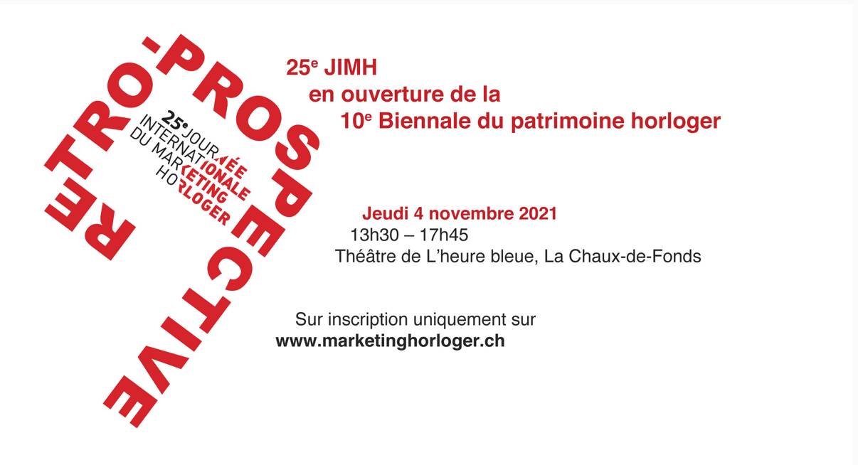 Le programme de la 25ème Journée du marketing horloger
