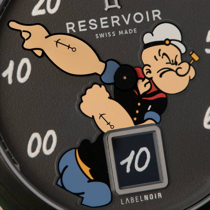 Reservoir x Label Noir x Popeye: humour, bande dessinée et horlogerie