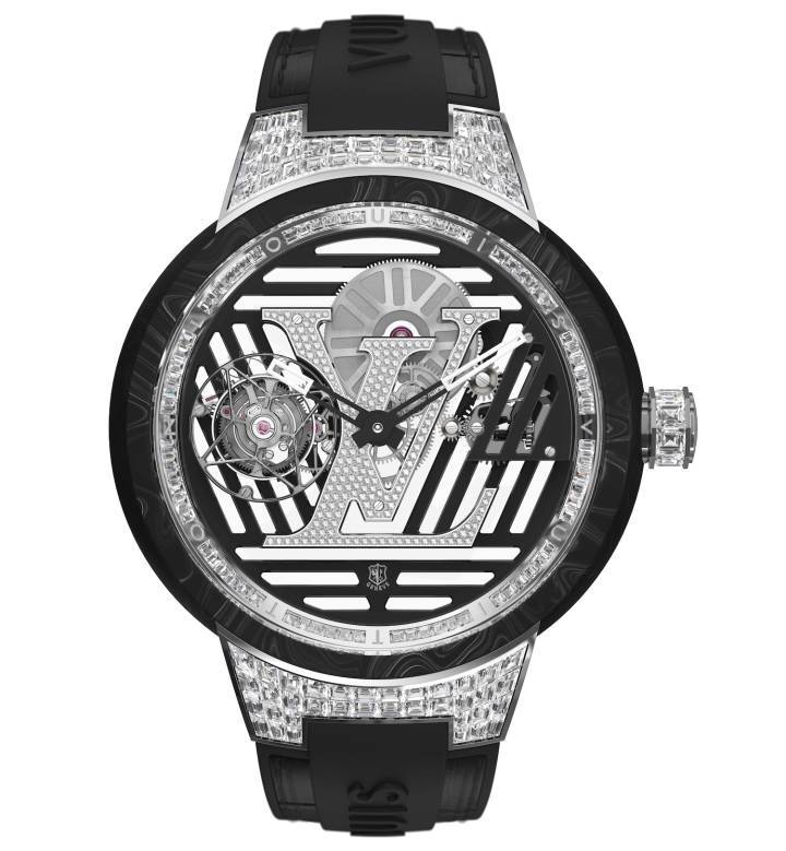 Tambour Curve Tourbillon Volant Poinçon de Genève, version sertie
