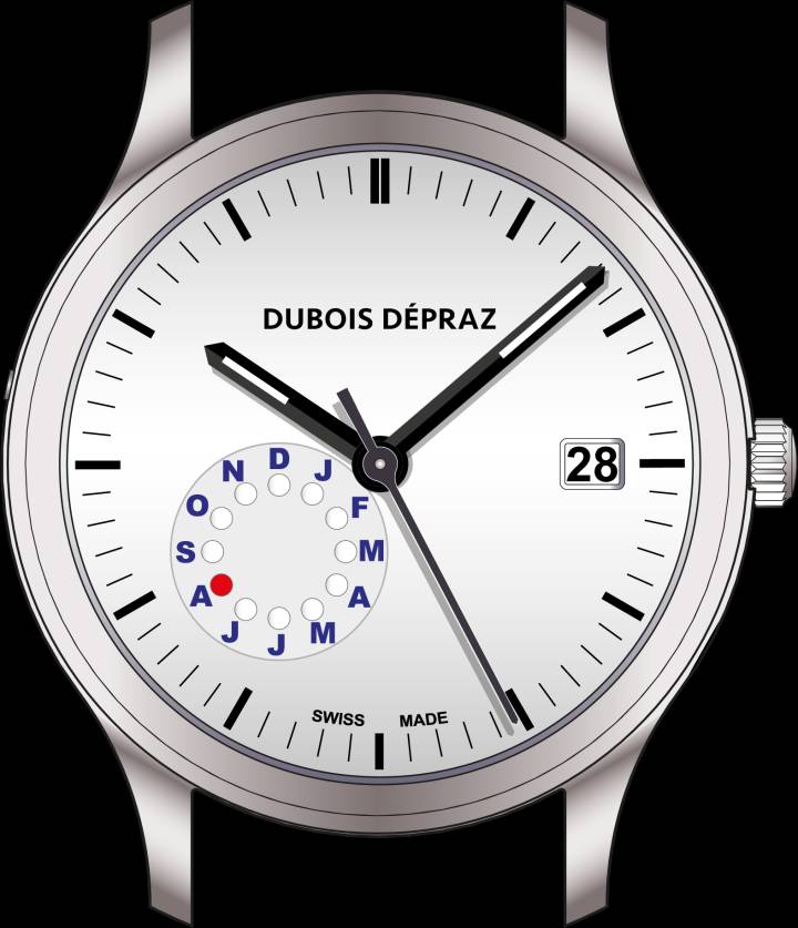 Mécanisme additionnel DD 6000, un quantième annuel