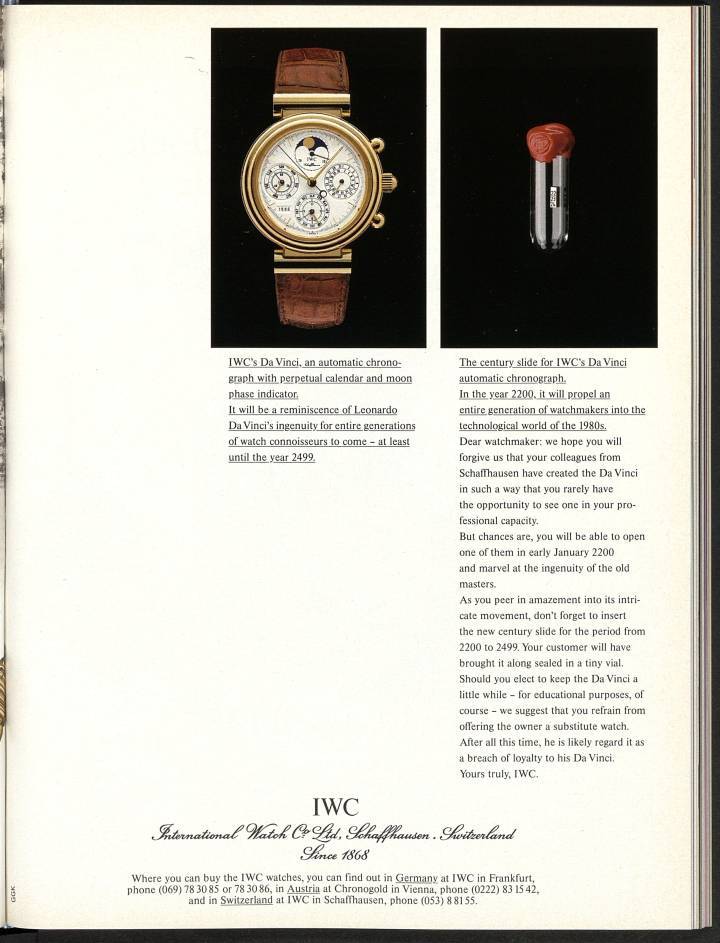 Au GPHG, un prix pour les siècles à venir pour IWC