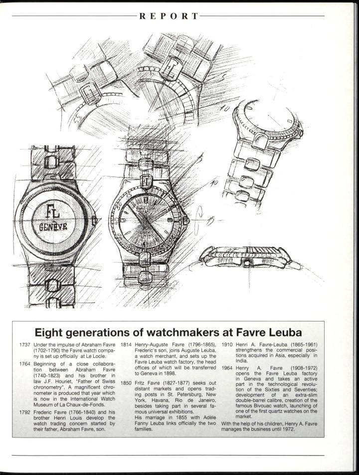 Une histoire de Favre Leuba à travers les archives Europa Star