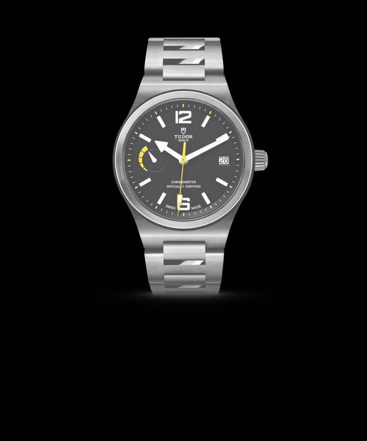 La Tudor North Flag, premier modèle avec un calibre Kenissi, introduite à Baselworld en 2015.