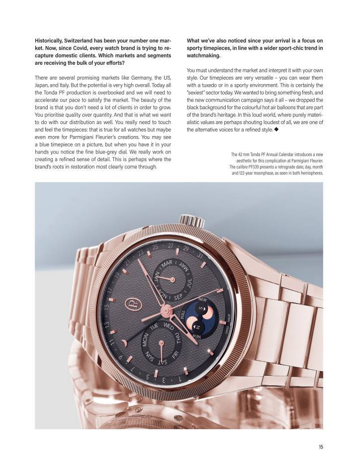 Parmigiani Fleurier: la continuité est actée