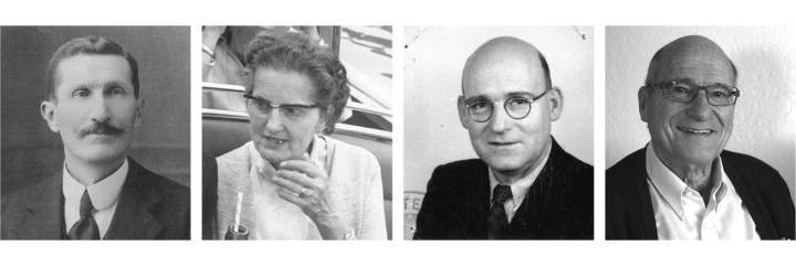 Marcel Dépraz, Gabrielle, Reynold et Gérald Dubois
