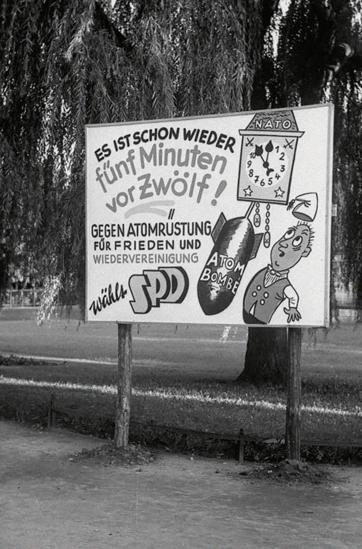 Affiche électorale allemande d'août 1958.