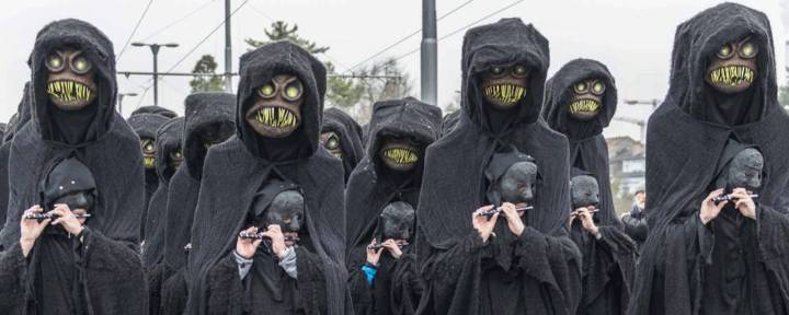 Carnaval de Bâle en provenance de Klein Basel