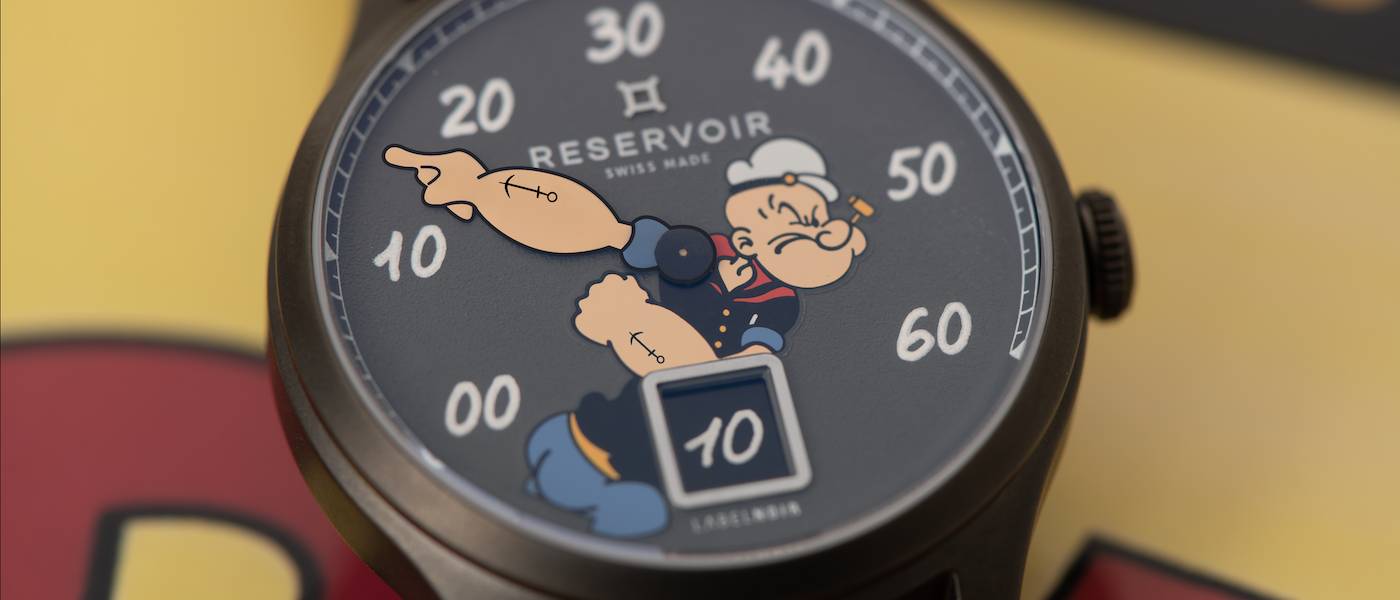 Reservoir x Label Noir x Popeye: humour, bande dessinée et horlogerie