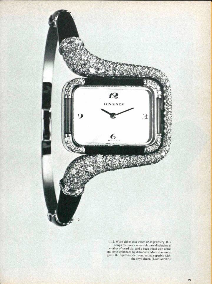 Un audacieux modèle de Longines, l'une des marques suisses au patrimoine le plus fourni, présenté en 1977 au salon genevois. Le Swatch Group a lancé son propre salon Time to Move pour ses marques de luxe après son départ de Baselword, tandis que les autres horlogers de son portfolio ont tenu des événements régionaux. Quelle sera sa stratégie pour 2021, vis-à-vis de la naissance d'un grand rendez-vous horloger à Genève?