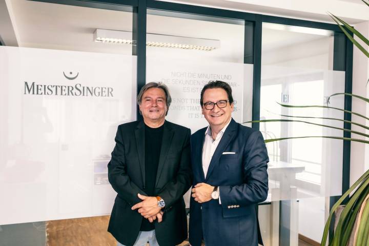 Le duo à la tête de Meistersinger: Manfred Brassler et Rainer Eckert 