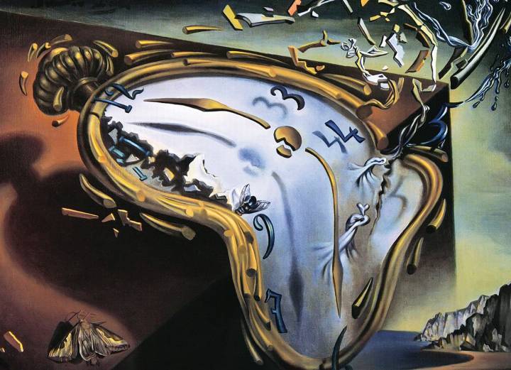 Salvador Dali: Montre molle au moment de la première explosion