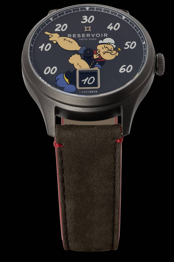 Reservoir x Label Noir x Popeye: humour, bande dessinée et horlogerie