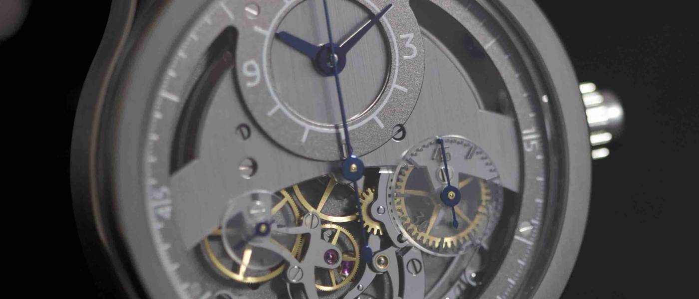 Sylvain Pinaud et son «Chronographe Monopoussoir Artisanal»