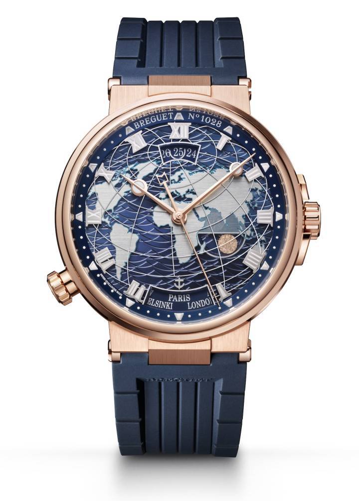 Le modèle Marine Hora Mundi, avec son double fuseau horaire à mémoire au changement instantané, est le lancement phare de Breguet au premier semestre 2022.