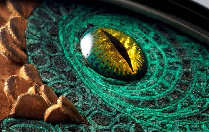 L'oeil en émail grand feu