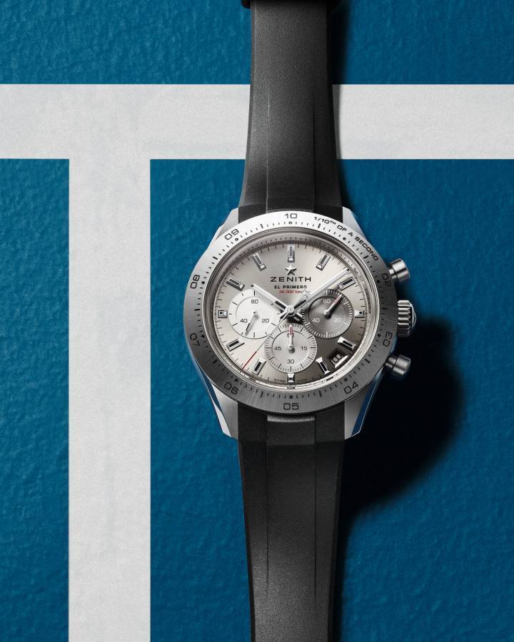 Zenith a présenté la version titane de sa Chronomaster Sport à l'occasion de l'ouverture du championnat de tennis UTS, dont la marque est le chronométreur officiel. 