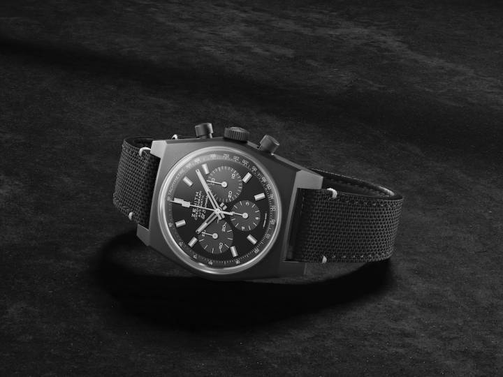 La Chronomaster Revival “Shadow” est inspirée par un prototype peu connu datant de 1970, retrouvé dans le grenier secret muré où Charles Vermot avait autrefois caché tous les plans et les pièces nécessaires à la production du mouvement El Primero. 
