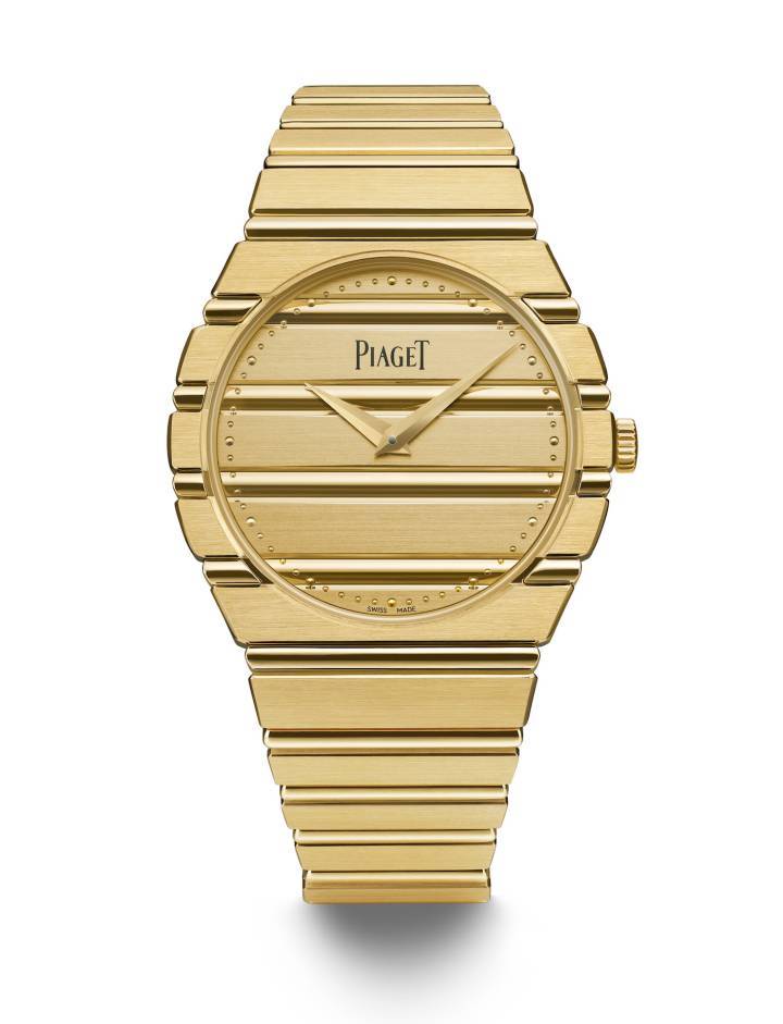 La nouvelle Piaget Polo 79 reprend les codes du modèle présenté à la jet-set par Yves Piaget il y a 45 ans, réalisé en or 18 carats.