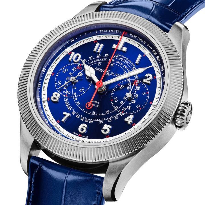 Lancé en 2023 sous la double signature Montblanc/Minerva, The Unveiled Timekeeper Minerva est muni d'une fonction de contrôle du chronographe par la lunette cannelée. Un seul clic sur la lunette déclenche le chronographe, un deuxième l'arrête et un troisième le remet à zéro. Ce modèle dessinait les prémices de la renaissance de Minerva en nom propre, désormais effective. 