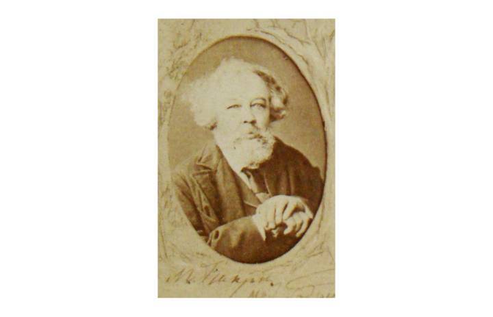 Michel Bakounine photographié par Sylvain Clément, 1871. Archives de l'État de Neuchâtel, fonds James Guillaume.
