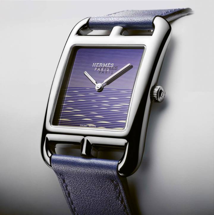 Hermès Cape Code Crépuscule de 2018 avec son cadran en silicium créé en collaboration avec le CSEM
