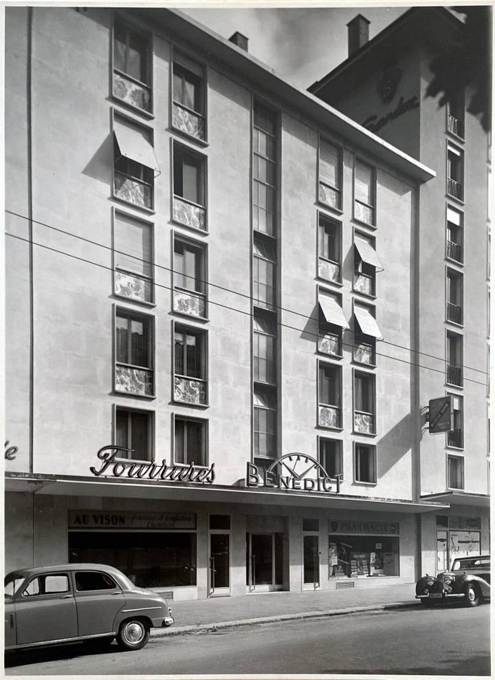 Les bureaux de Benedict Watch à La Chaux-de-Fonds dans les années 1950.