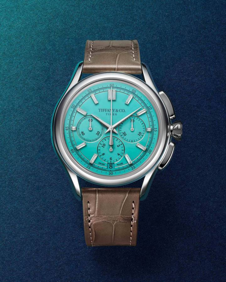 Tiffany & Co. a dévoilé la nouvelle Tiffany Timer lors de la LVMH Watch Week en l'honneur du 160ème anniversaire du premier chronographe de la maison, créé en 1866.