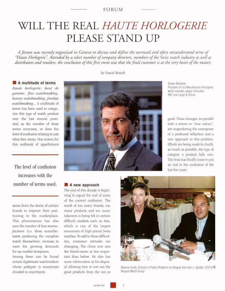 Un extrait d'Europa Star en 1998. Retrouvez les chroniques historiques de Pascal Brandt dans notre dernier numéro en p. 22. ©Archives Europa Star