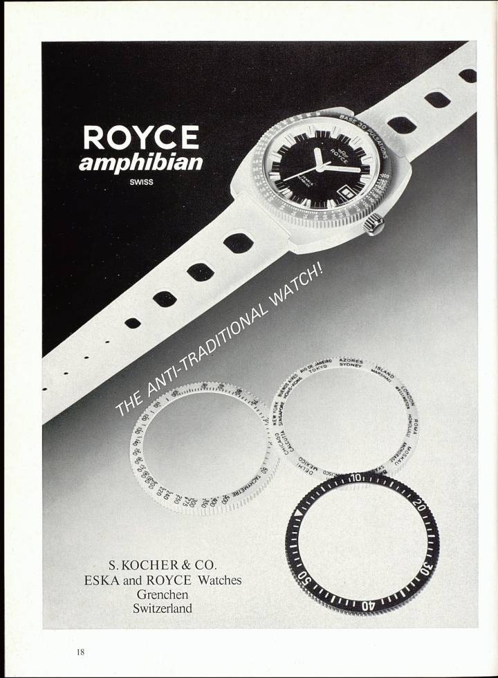 A côté d'Eska, la marque opérait aussi Royce, comme le montre cette intéressante version de l'Amphibian de 1970.
