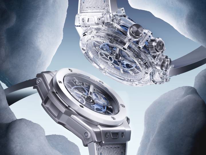 A l'approche de l'hiver, Hublot présente aussi la Big Bang Unico Winter Sapphire et la Big Bang Unico Winter Titanium Ceramic.