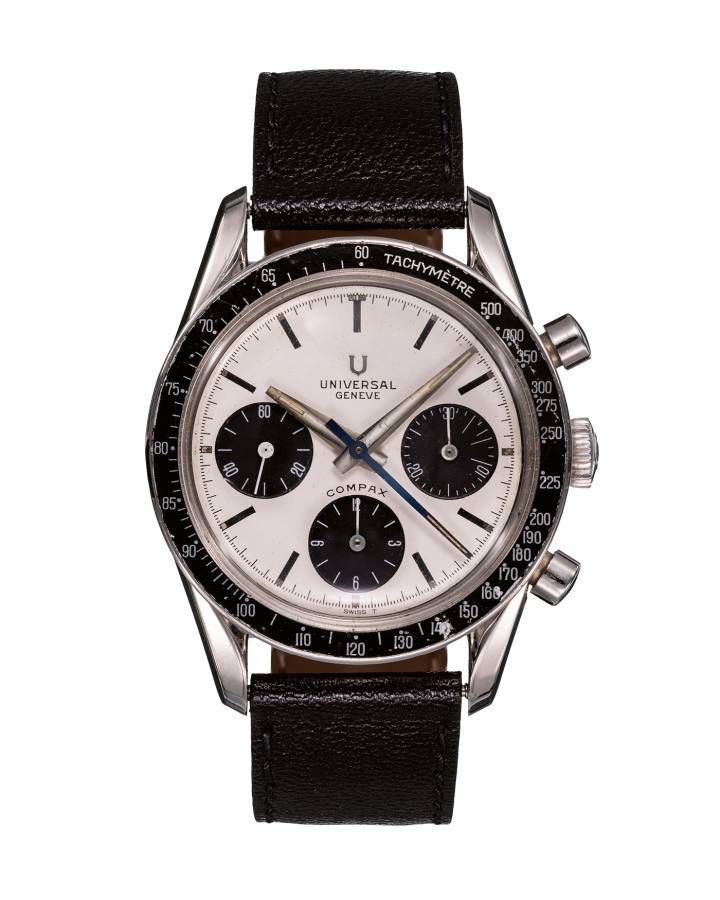 Universal Genève Compax vintage des années 1960.