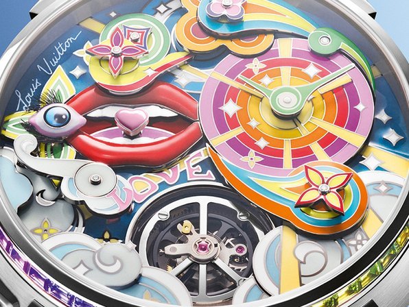 Louis Vuitton Tambour Taiko Arty Automata: psychédélique et romantique