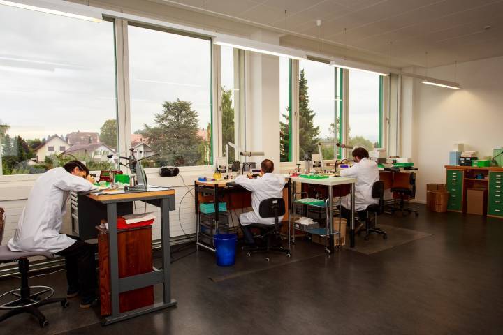  L'atelier de montage d'Epos à Lengnau.