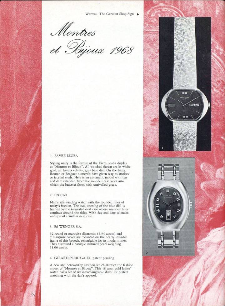 Autre «belle endormie», Enicar était un horloger phare des années 1960. Un livre récemment paru, rédigé par l'auteur néerlandais Martijn van der Ven, retrace l'histoire de cette marque en se basant notamment sur les archives d'Europa Star.