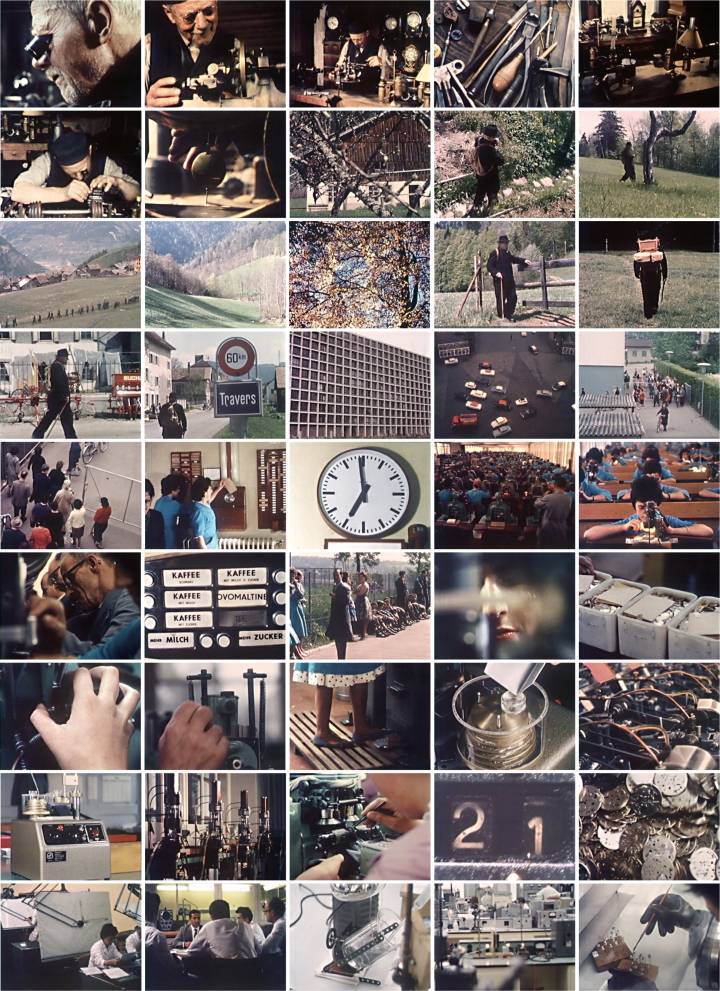 Extraits du film Les hommes de la montre d'Henry Brandt (1964)