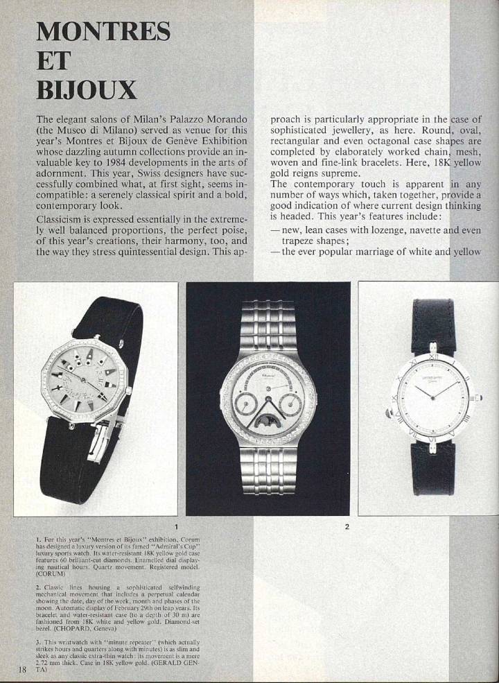 Le fameux modèle Admiral's Cup de Corum, une marque très créative durant les années 1980.