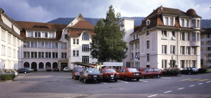 Le bâtiment de Roventa-Henex à Tavannes (Jura bernois)