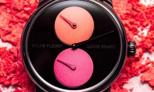 Avec Sylvie Fleury, Louis Erard voit les heures en rose 