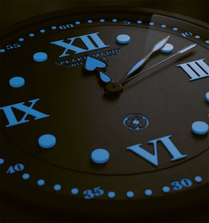 Blocs luminescents ultra-fins développés par la société Billight SA pour la marque horlogère Speake Marin