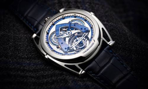 De Bethune: DB28 Steel Wheels Sapphire Tourbillon