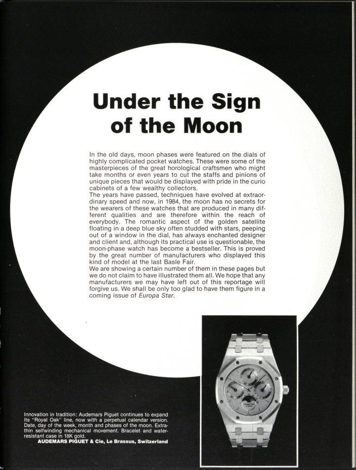 Une création iconique dans les archives d'Europa Star: la Royal Oak