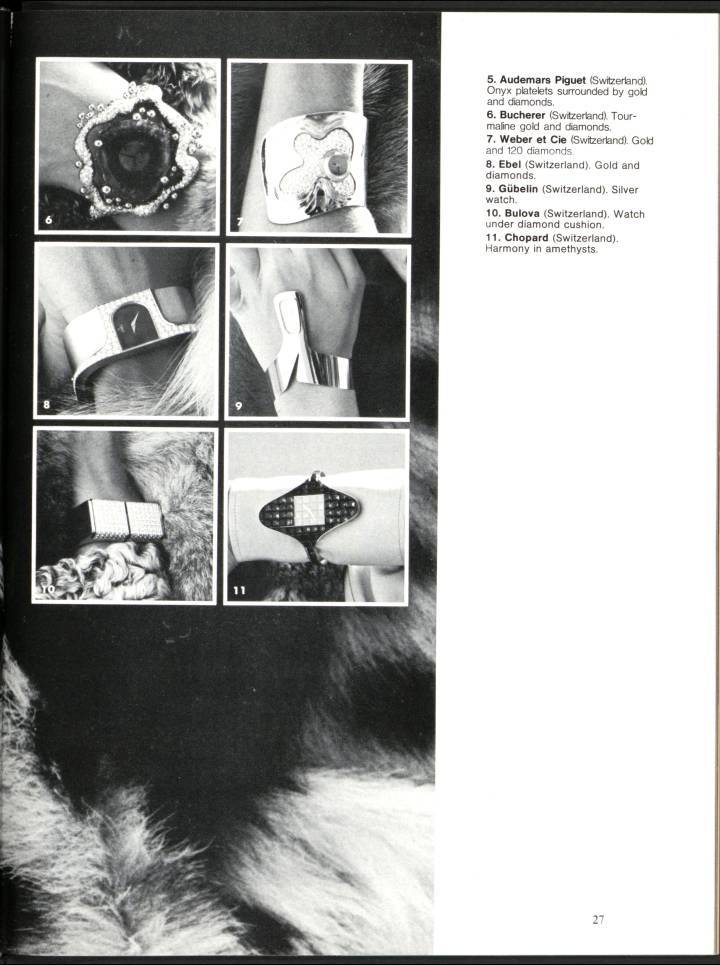 Montre-bijou Chopard ornée d'améthystes, au design audacieux (1972, 11., en bas à droite)